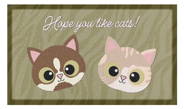Covoraș de intrare 40x70 cm Hope You Like Cats – Artsy Doormats