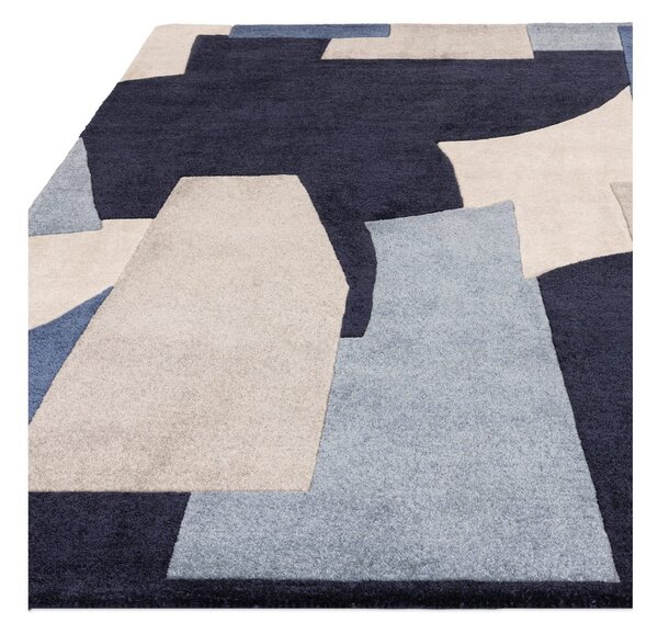 Covor albastru handmade din fibre reciclate 200x290 cm Romy – Asiatic Carpets