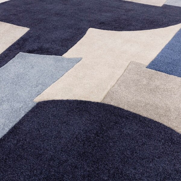 Covor albastru handmade din fibre reciclate 200x290 cm Romy – Asiatic Carpets