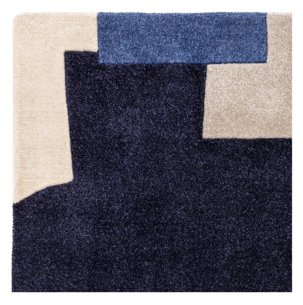 Covor albastru handmade din fibre reciclate 200x290 cm Romy – Asiatic Carpets