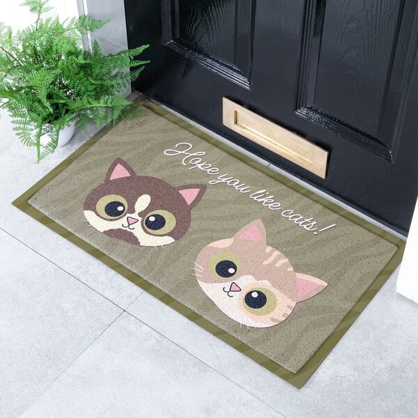 Covoraș de intrare 40x70 cm Hope You Like Cats – Artsy Doormats