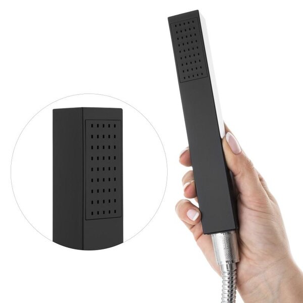 Erga Trio, baterie cadă cu 3 găuri, negru mat, ERG-YKA-BW.TRIO-BLK