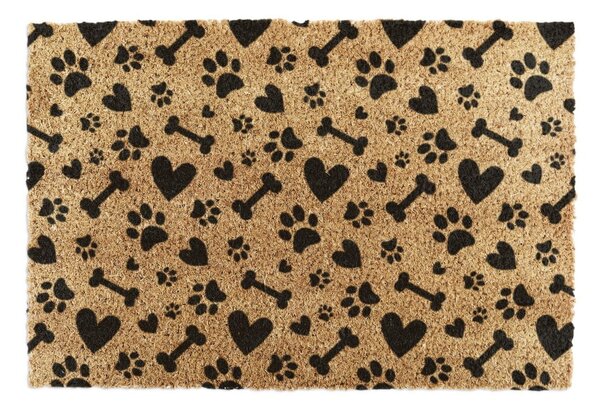 Covoraș de intrare din fibre de nucă de cocos 40x60 cm Paws and Bones – Artsy Doormats