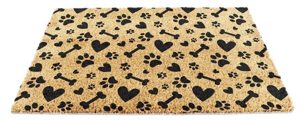 Covoraș de intrare din fibre de nucă de cocos 40x60 cm Paws and Bones – Artsy Doormats