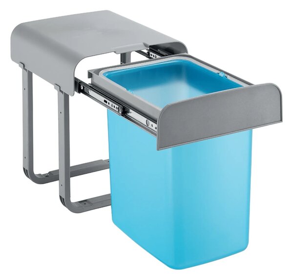 Cos gunoi incorporabil in mobilier, model SOLITO, 1 cuva x 16 L, finisaj gri