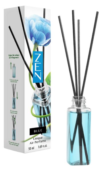 Difuzor de aroma cu betisoare ZEN BLUE 50 ml