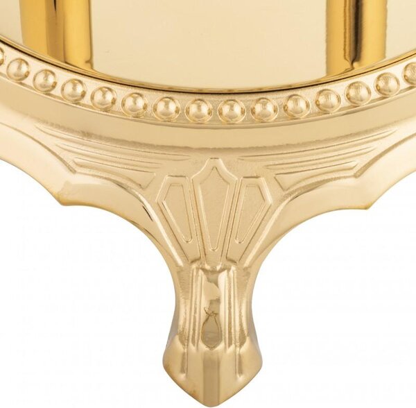 Erga Luwr, baterie de baie independentă cu duș manual, 96 × 19,5 cm, auriu strălucitor, ERG-YKA-BP.LUWR-GLD