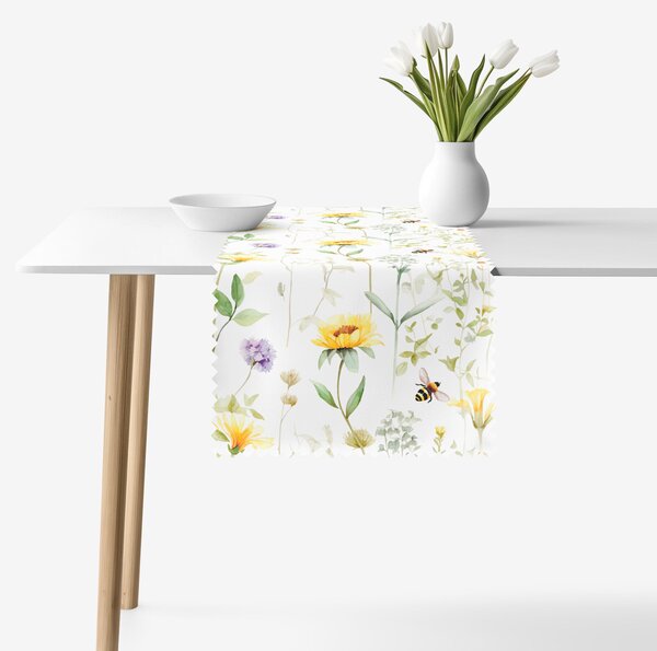 Goldea napron de masă teflonat - lumea pajiștilor 35x120 cm