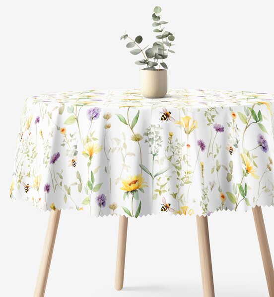 Goldea față de masă teflonată - lumea pajiștilor - rotundă Ø 150 cm