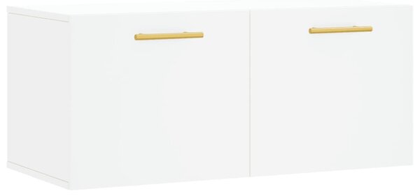 Dulap de perete, alb, 80x36,5x35 cm, lemn compozit