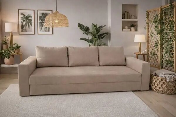 Canapea extensibila 3 locuri tip pat matrimonial Ecala