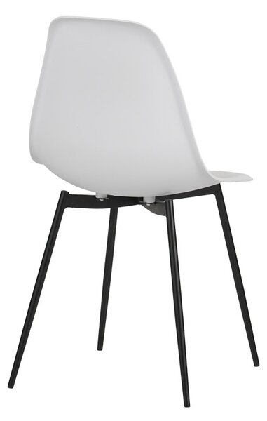 Scaun Model Ballen, Alb/Negru, 41.5x53x84.5 cm