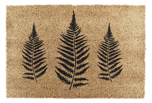 Covoraș de intrare din fibre de nucă de cocos 40x60 cm Fern Leaf – Artsy Doormats
