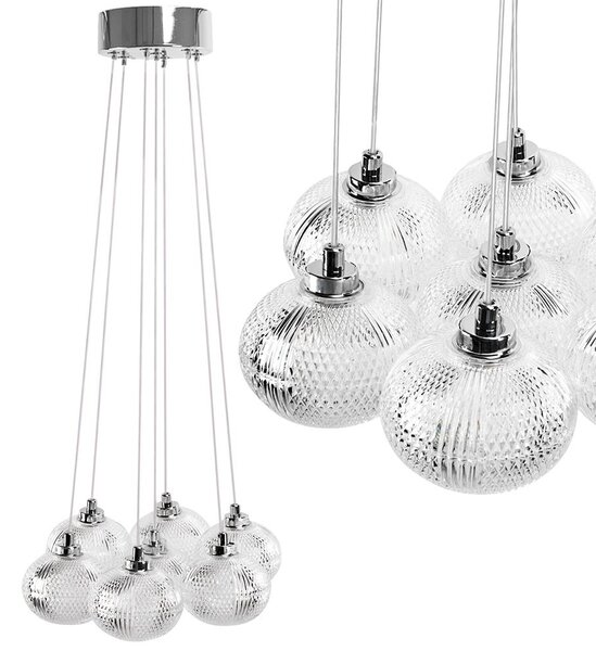 Lampă suspendată MS021-7CP Chrome