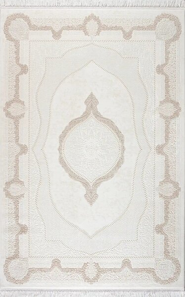 Covor VANESSA 03080A, 160x230 cm, forma dreptunghiulara, acril/poliester, bej/crem