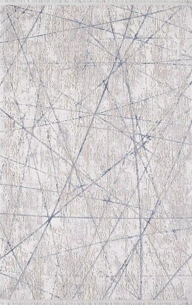 Covor ROMANTIK 02429B, 160x230 cm, forma dreptunghiulara, acril, gri/albastru