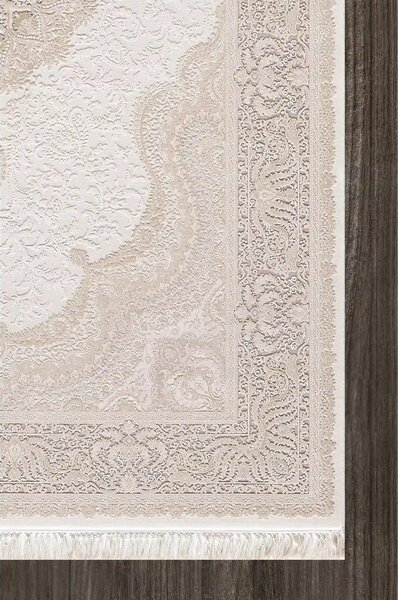 Covor PALACE 05202C, 160x230 cm, forma dreptunghiulara, fibre sintetice, crem/maro deschis