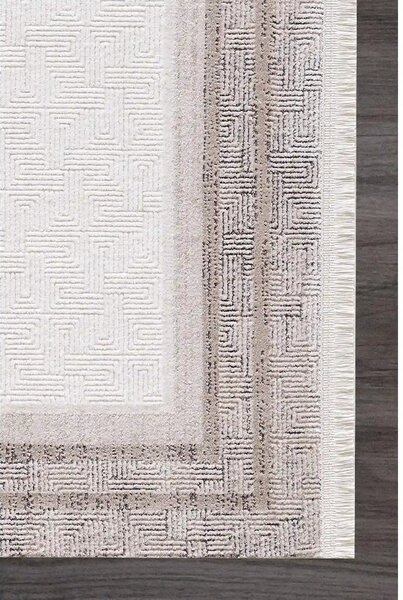 Covor ROMANTIK 02425A, 160x230 cm, forma dreptunghiulara, acril, crem/