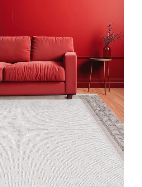 Covor ROMANTIK 02425A, 160x230 cm, forma dreptunghiulara, acril, crem/