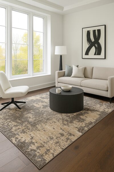 Covor Sufragerie Living, Model Anny 33002 679, Crem Gri 155x230