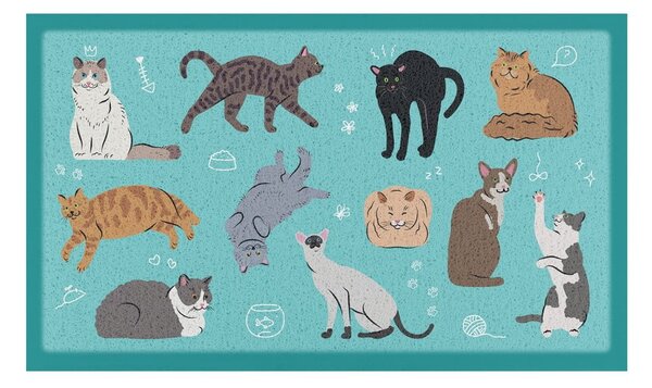 Covoraș de intrare 40x70 cm Cats – Artsy Doormats