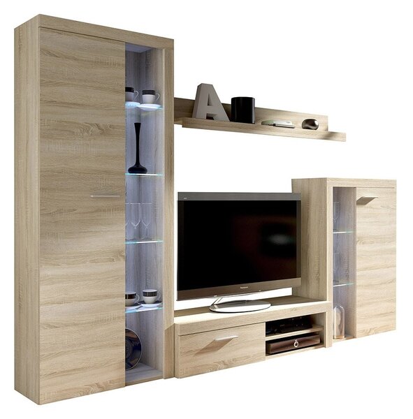 Mobilier living Rokara (stejar sonoma) (fără iluminat). 1058616