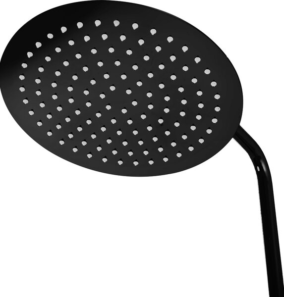 Set de dus cu termostat Lungo Black Metallic