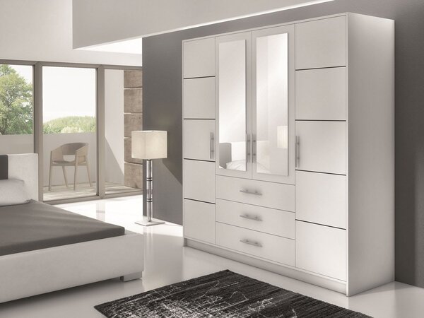 Dulap cu oglindă Nolan D4 (alb). 1060474
