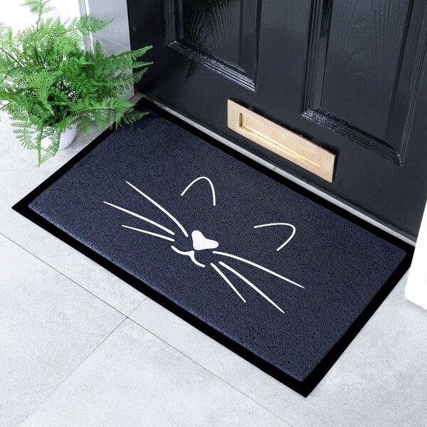 Covoraș de intrare 40x70 cm Cat Face – Artsy Doormats