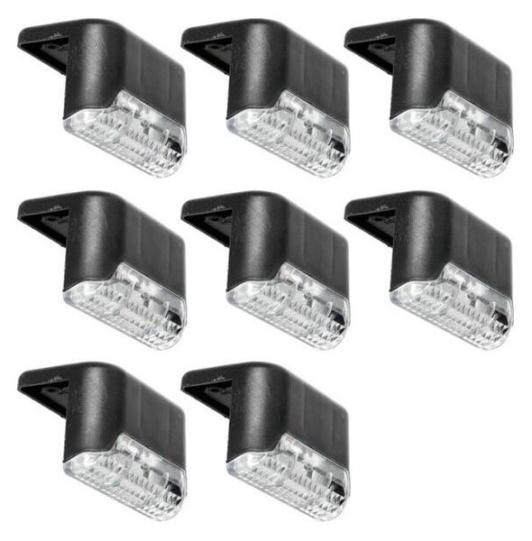 SET 8x corp de iluminat LED solar pentru scări LED/0,06W/1,2V 3000K IP44 600 mAh