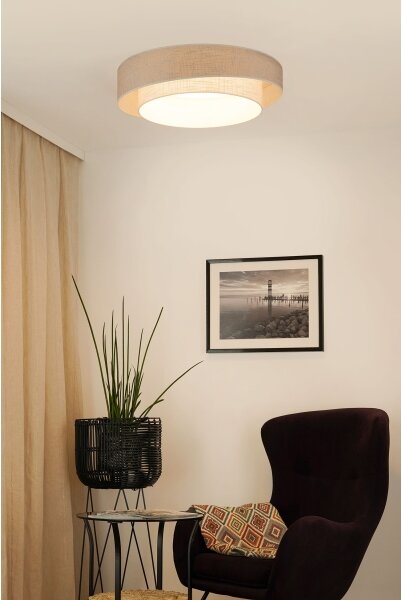 Plafonieră Brilagi DOVER SHINE LED/26W/230V d. 60 cm gri/crem