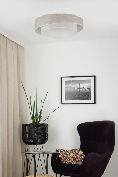 Plafonieră Brilagi DOVER SHINE LED/26W/230V d. 60 cm gri/crem