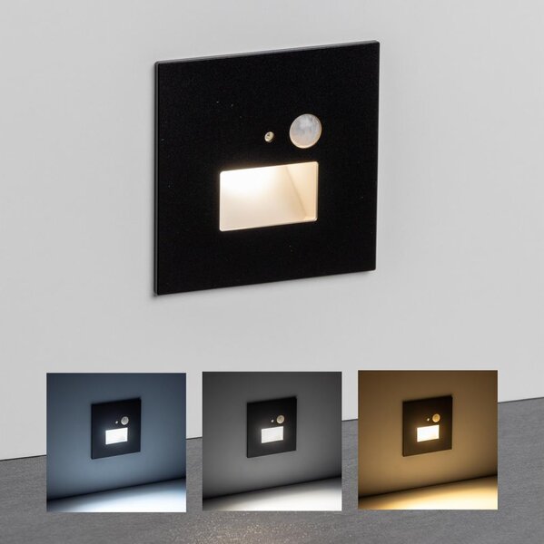 Brilagi - Aplica LED pentru scară cu senzor LED/1,5W/230V 3000/4000/6500K neagră