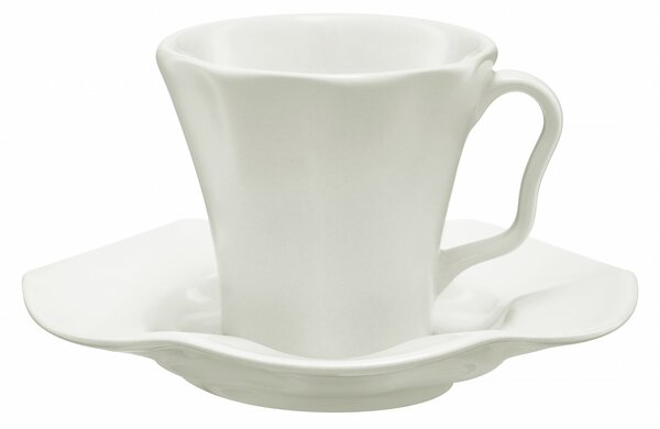 Farfurioara suport ceasca cafea espresso 11cm, crem, Diana Rustic