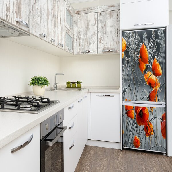 Autocolant pe frigider wildflowers maci