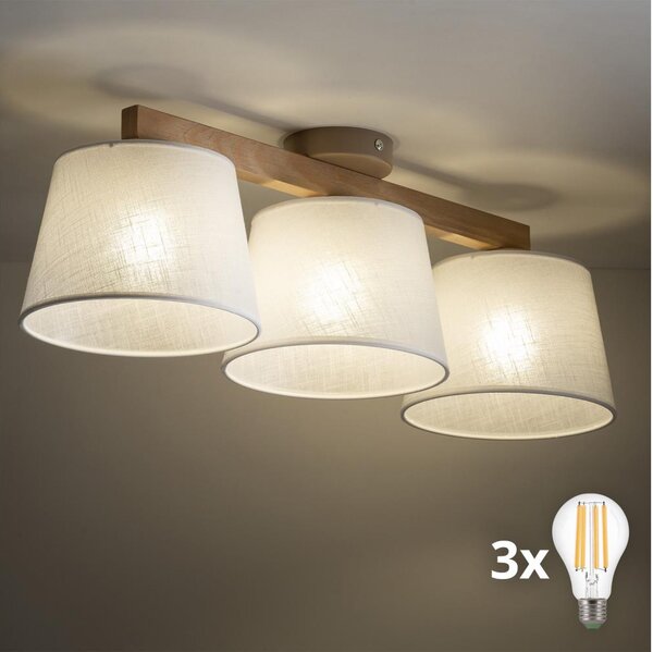 BRILAGI - lustru LED aplicat LATTE SABIA 3xE27/15W/230V pin/alb
