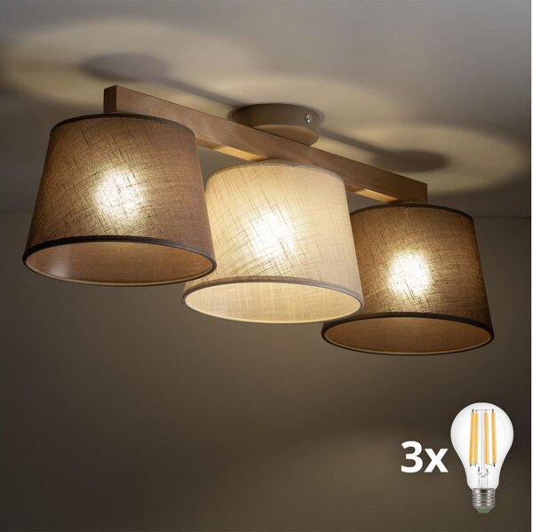 BRILAGI - lustră LED aplicată LATTE SABIA 3xE27/15W/230V pin/mix