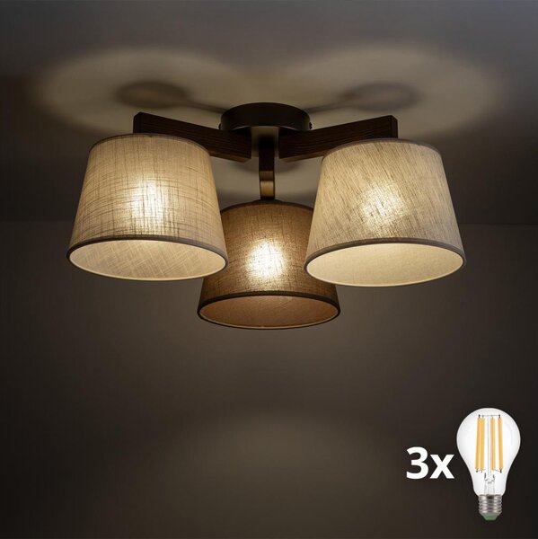BRILAGI - lustră LED aplicată LATTE 3xE27/15W/230V pin/mix