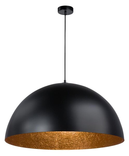 Lustră pe cablu SFERA 1xE27/60W/230V d. 50 cm negru/cupru