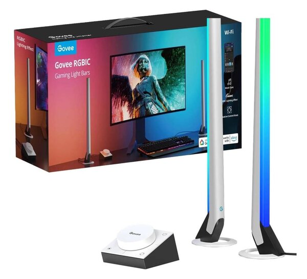 Govee - Smart Gaming WiFi LED panouri + Smart Dual controler White Wi-Fi