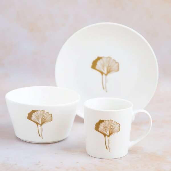 Farfurie desert 20cm, model Ginkgo, Selene