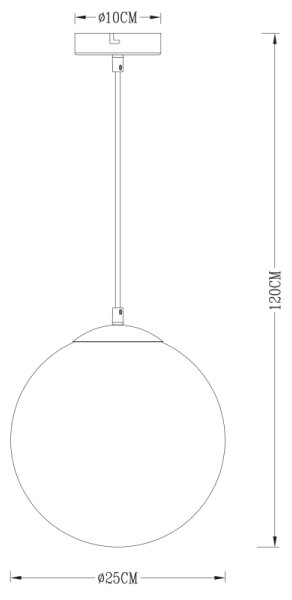 Lustră pe cablu Globo 15862 VARUS 1xE27/40W/230V