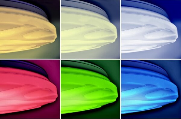 Plafonieră LED RGB dimabilă WAVE LED/30W/230V Wi-Fi Tuya Solight WO792 + telecomandă