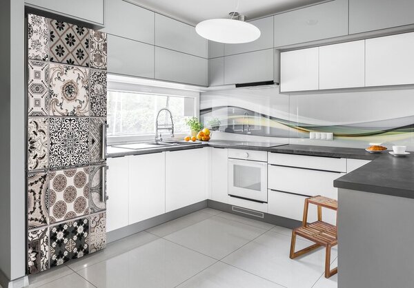 Autocolant pe frigider placi ceramice