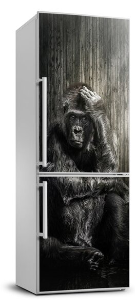 Autocolant pe frigider Gorilă
