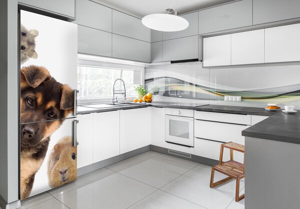 Autocolant pe frigider Animale de companie