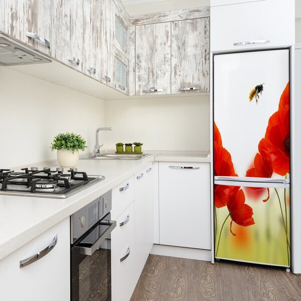Autocolant pe frigider wildflowers maci