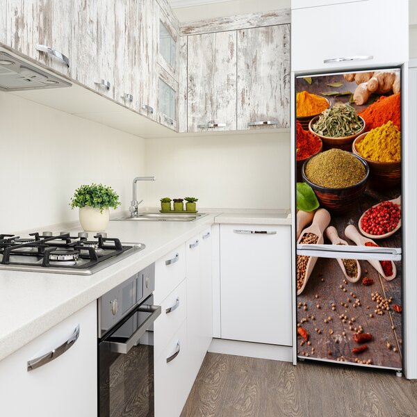 Autocolant pe frigider condimente