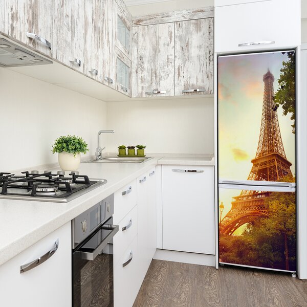 Foto Autocolant pentru piele al frigiderului turnul Eiffel