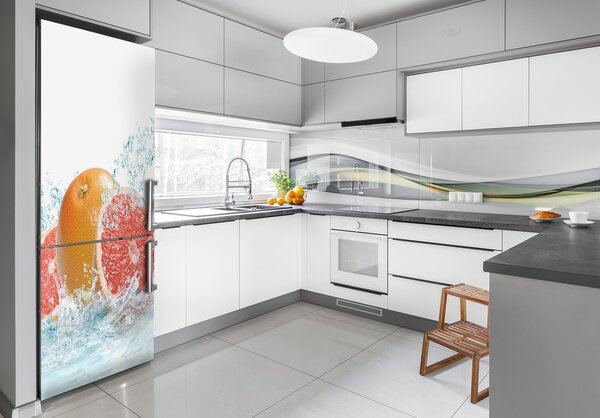 Autocolant pe frigider grapefruit